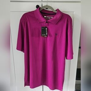 Men's Ariat Tek Polo Damsel Violet color